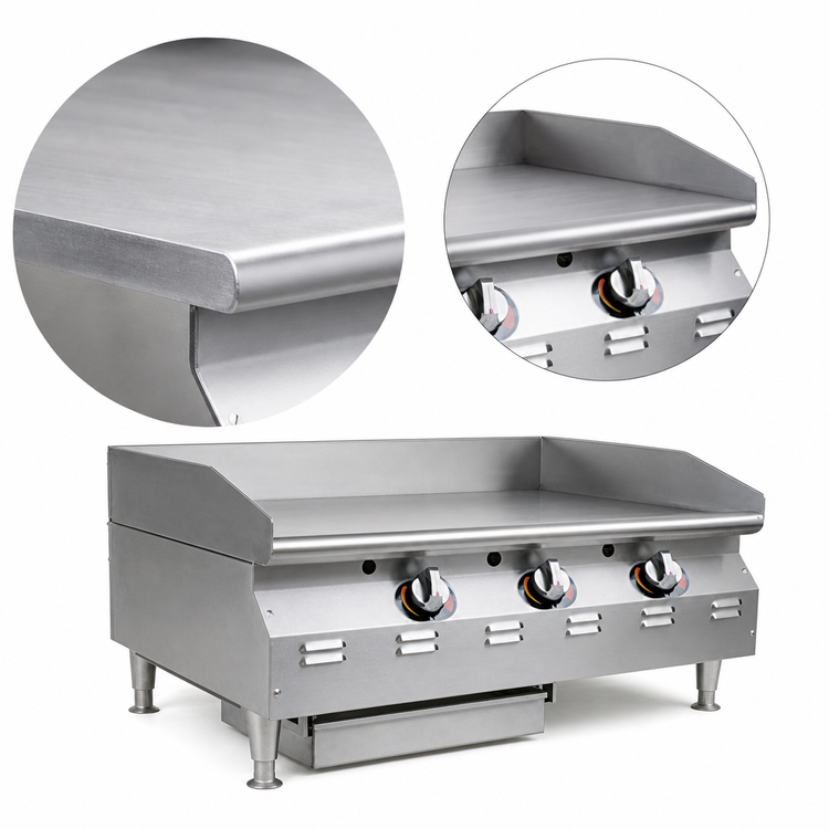 Product image #3 for RedHots Chef's Line Extra-Deep 36-Inch Countertop Liquid Propane Gas Griddle