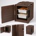 Thumbnail image #4 for Cambro Ultra Pan Carrier Front-Loading Insulated Food Pan Carrier, 60 Qt, Dark Brown