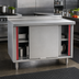 Thumbnail image #3 for Spec-Master Marine Series 72-Inch x 30-Inch Stainless Steel Enclosed Work Table with Sliding Doors
