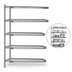 Thumbnail image #3 for Eagle Valu-Master 5-Tier Add-On Wire Shelving Unit, 60 x 21 x 74 Inches, Pewter Gray Epoxy