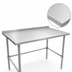 Thumbnail image #3 for John Boos Stallion 84-Inch x 24-Inch Stainless Steel Top Work Table with 1-1/2-Inch Rear Backsplash and Safety Edge