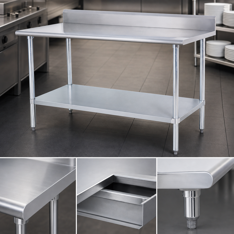Reinforced Stainless Steel Top
