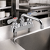 Thumbnail image #3 for OptiFlow Heavy Duty Solid Body Deck Mount Faucet with 12-Inch Swing Spout, 4-Inch Centers