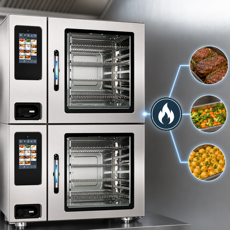 Product image #3 for Alto-Shaam Prodigi Pro 7-20G Double-Stack Gas Boilerless Combi Oven/Steamer