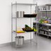 Thumbnail image #3 for Omcan USA 48 Inch x 24 Inch x 72 Inch Chrome Stationary Wire Shelving Unit
