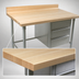 Thumbnail image #3 for John Boos BT1S04 96-Inch x 30-Inch Wood Top Baker's Table with 3 Drawers and Stainless Steel Base