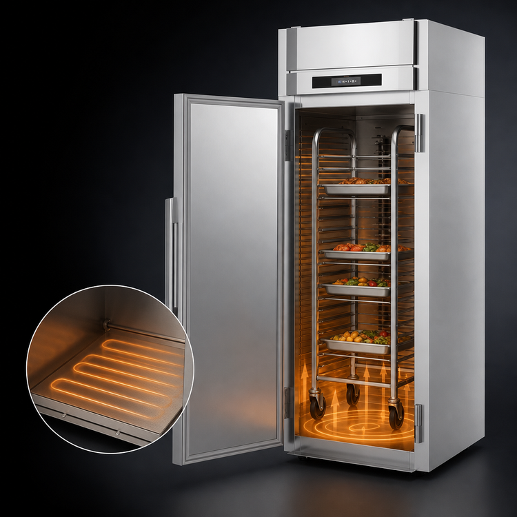 Product image #3 for Victory UltraSpec Roll-Thru Solid Door Warming Cabinet, 1-Section, Standard Depth