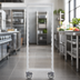 Thumbnail image #4 for Cambro Camshelving Premium Series Mobile Post Kit with Total-Locking Swivel Casters, 21 Inch Wide x 67-1/4 Inch High, Speckled Gray