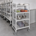 Thumbnail image #4 for Cambro Camshelving Premium High Density 4-Shelf Solid Mobile Starter Unit, 21 x 48 x 67-1/4 Inches, Speckled Gray