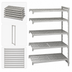 Thumbnail image #4 for Cambro Camshelving Premium 5-Shelf Add-On Vented Polymer Shelving Unit, 36