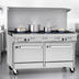 Thumbnail image #3 for Ultimate 60-Inch Gas Restaurant Range with 4 Open Burners, 24-Inch Charbroiler, and 2 Convection Ovens