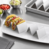 Thumbnail image #3 for Half-Size Brushed Stainless Steel Taco Holder, 1 or 2 Compartments