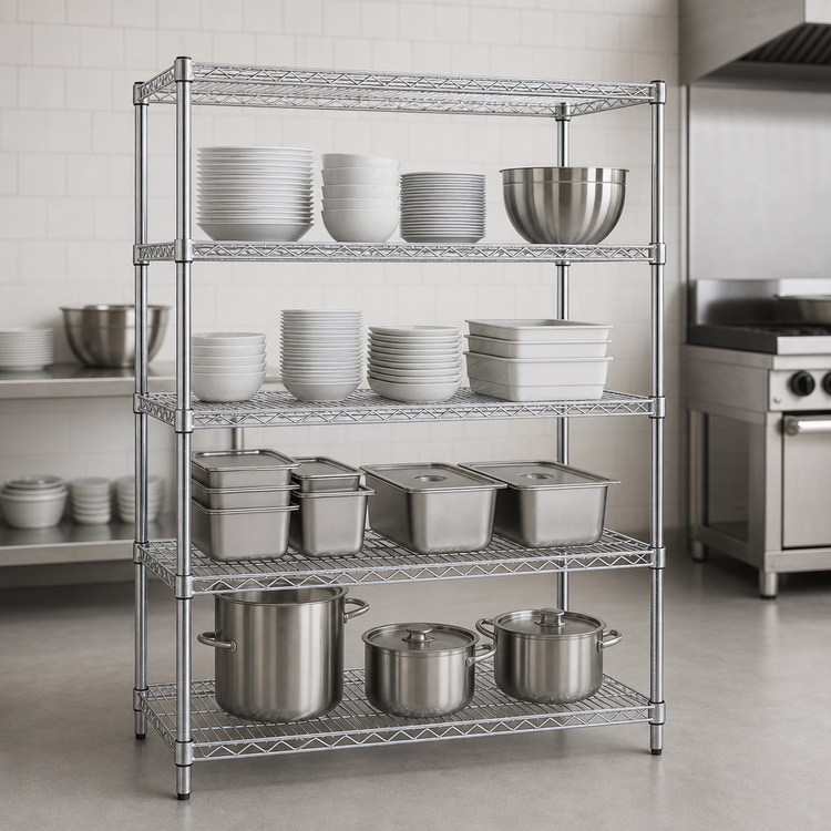 Product image #3 for Metro Super Erecta Chrome Plated Wire Starter Shelving Unit, 30 x 21 x 63 Inches