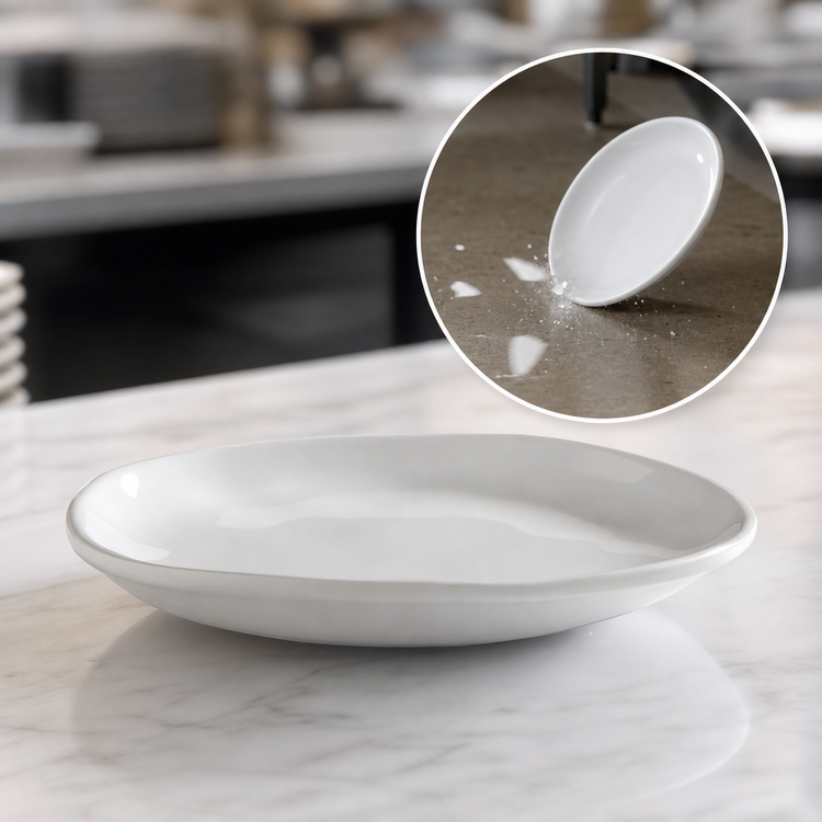 Product image #4 for American Metalcraft Crave Collection 6-1/2 Inch Round Coupe B&B Plate, Cloud