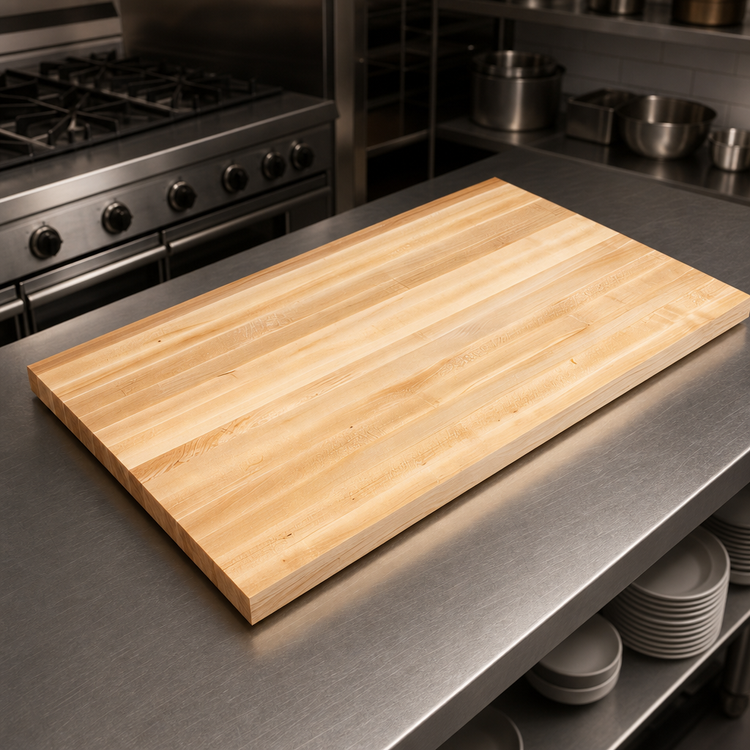 Product image #3 for Boos Block 60-Inch x 32-Inch Edge Grain Northern Hard Rock Maple Kitchen Countertop with Oil Finish
