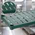 Thumbnail image #3 for Quik-Set 54 x 18 Inches Louvered Solid Shelf, 14-Gauge Galvanized Steel, Green Epoxy Finish