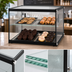 Thumbnail image #4 for KoolMore 22-Inch Countertop Tiered Pastry Display Case with Sliding Glass Doors and Shelf, Black