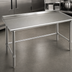 Thumbnail image #3 for Eagle Group Deluxe Series Stainless Steel Work Table with 16-Gauge 300 Series Top and 1-1/2 Inch Rear Up-Turn, 30 x 24 Inches