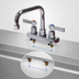 Thumbnail image #3 for Advance Tabco K-124 Lead-Free Deck-Mounted Manual Faucet with 6-Inch Swivel D-Style Spout