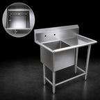 Thumbnail image #3 for John Boos Pro-Bowl 1PB18-1D30R 16-Gauge 300-Series Stainless Steel 1-Compartment Sink with 30-Inch Right Drainboard and 10-Inch Backsplash