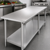 Thumbnail image #3 for Eagle Group Deluxe Series Stainless Steel Work Table with Adjustable Undershelf, 144