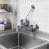 Thumbnail image #3 for T&S Brass B-1958 Wall-Mounted Service Sink Faucet with 12-Inch Spout, Vacuum Breaker Nozzle, and 4-Arm Handles