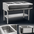 Thumbnail image #3 for Eagle Group 2-Well Sealed Well Electric Hot Food Table, Open Base, 12 x 20 Wells, 208V