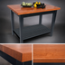 Thumbnail image #3 for John Boos Rouge et Noir Le Classique 48-Inch x 36-Inch American Cherry Island Work Table with Undershelf
