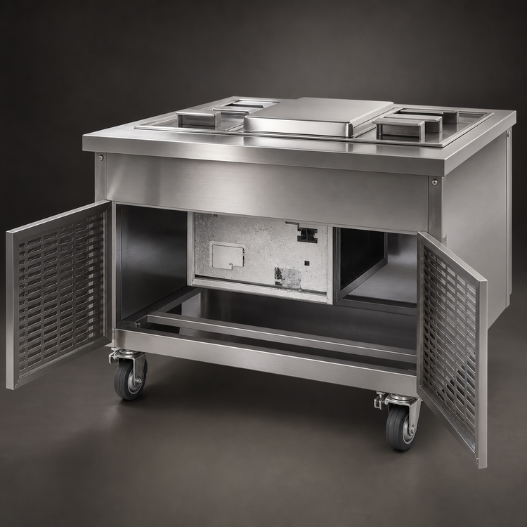 Product image #3 for Director's Choice DCS4-CFUR Self-Contained 4-Pan Refrigerated Cold Food Unit