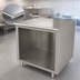 Thumbnail image #3 for Advance Tabco 72-Inch x 24-Inch Stainless Steel Work Table with Open Front Cabinet Base
