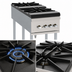 Thumbnail image #3 for Vulcan 18-Inch Gas Stock Pot Range with (2) Cast Iron Two-Ring Burners, 220,000 BTU