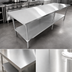 Thumbnail image #3 for Sapphire 120-Inch x 14-Inch x 35-Inch Stainless Steel Worktable with Undershelf, 6 Legs