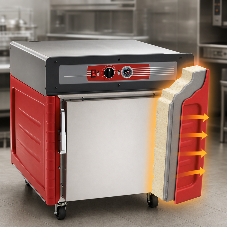 Product image #3 for Metro C5 4 Series Insulation Armour Plus Under Counter Mobile Heated Holding Cabinet, Solid Door, Universal Wire Slides, 120V
