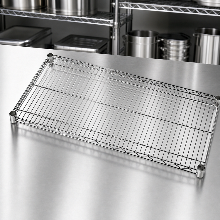 Product image #3 for Quantum 60 Inch x 12 Inch 304 Stainless Steel Wire Shelf