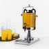 Thumbnail image #3 for Cal-Mil 2 Gallon Round Acrylic Beverage Dispenser with Stainless Steel Lid, Stand, Spigot, and Drip Tray