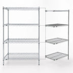 Thumbnail image #3 for Metro Super Erecta AN536BR Add-On Wire Shelving Unit, 36W x 24D x 63H, 4 Shelves, Brite Finish