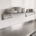 Thumbnail image #3 for Quantum Wall-Mount Cantilever Single Wire Shelf Kit, 60 x 12 Inches, Chrome Plated