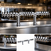Thumbnail image #3 for Krowne Double Pipe Y-Tower 12-Faucet Glycol-Cooled Beer Tower, 60-Inch Overall Length