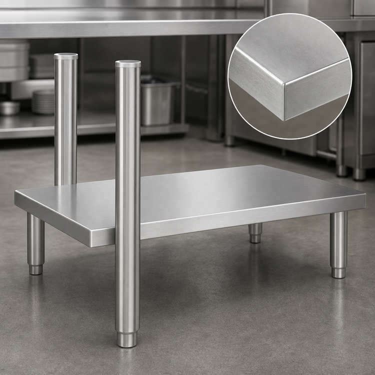 Product image #3 for Eagle Group 36-Inch x 24-Inch 18-Gauge 300 Series Stainless Steel Dishtable Undershelf