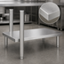 Thumbnail image #3 for Eagle Group 36-Inch x 24-Inch 18-Gauge 300 Series Stainless Steel Dishtable Undershelf