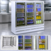 Thumbnail image #3 for Howard-McCray 75 Cu. Ft. Three-Section Glass Door Frozen Food Merchandiser Freezer