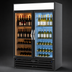 Thumbnail image #3 for Beverage-Air MarketMax Dual-Temp Reach-In Wine Merchandiser, 2-Section, 52 Inch, Self-Contained Bottom Mount, Black Exterior