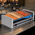 Thumbnail image #3 for Roll-A-Grill 45 Hot Dog Slanted Roller Grill with 10 GripsIt Rollers, 230V