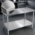 Thumbnail image #3 for John Boos Stallion 30 x 24 Inch 14-Gauge Stainless Steel Top Work Table with Galvanized Legs and Adjustable Undershelf