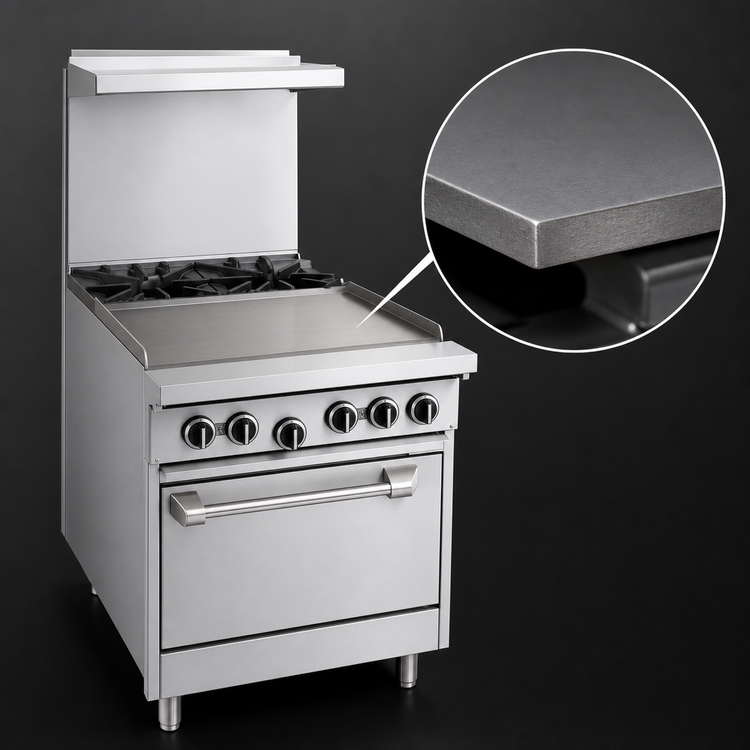 Product image #3 for Garland U Series 24-Inch Gas Restaurant Range with 24-Inch Griddle and Storage Base