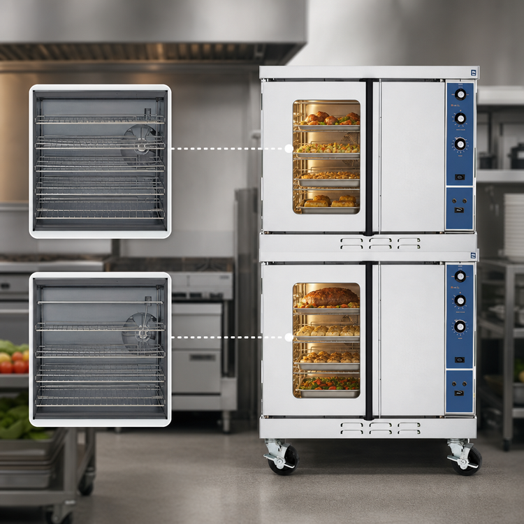 Product image #3 for Duke 613-E2V Double Deck Full-Size Electric Convection Oven
