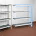 Thumbnail image #3 for Fermostock 4-Tier Polymer Shelving Unit Expansion Kit, 64W x 18D x 71H, Gray