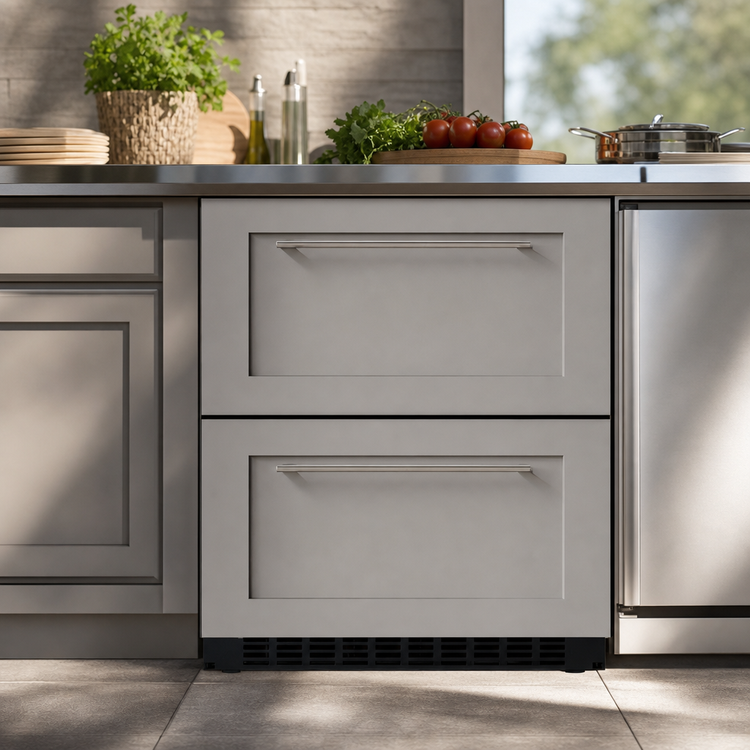 Product image #4 for KoolMore Panel Ready Undercounter 2-Drawer Refrigerator/Freezer