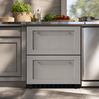 Thumbnail image #4 for Koolmore KM-BIR1D1F-PR Undercounter Panel-Ready 2-Drawer Refrigerator/Freezer, 1 Refrigerator Drawer, 1 Freezer Drawer, No-Frost, Digital Controls
