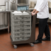 Thumbnail image #4 for Cambro Camdolly® Dish Rack Dolly with Push Handle for Full-Size 20 x 20 Racks, 350 lb Capacity, Dark Brown